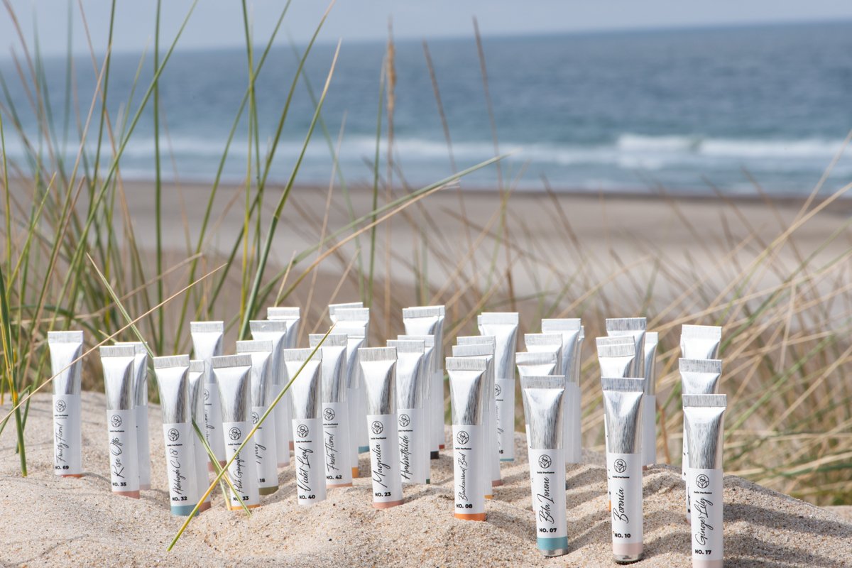 40 forskellige dufte man kan blande på kryds og tværs...